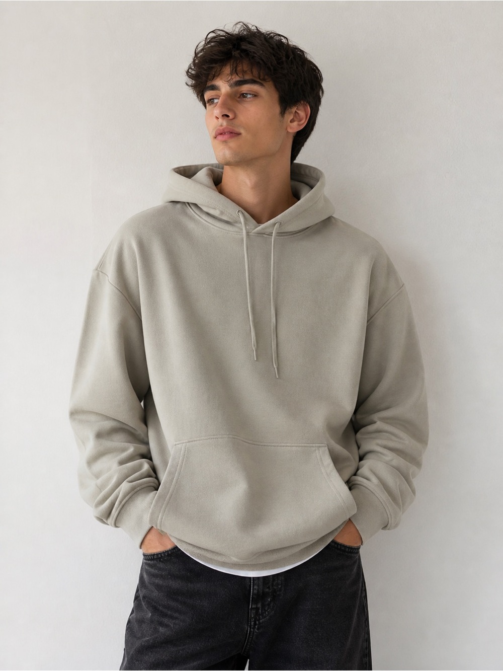 Athletic Works Fleece Hoodie 2XL Beige Oversized Pullover NWT unisex